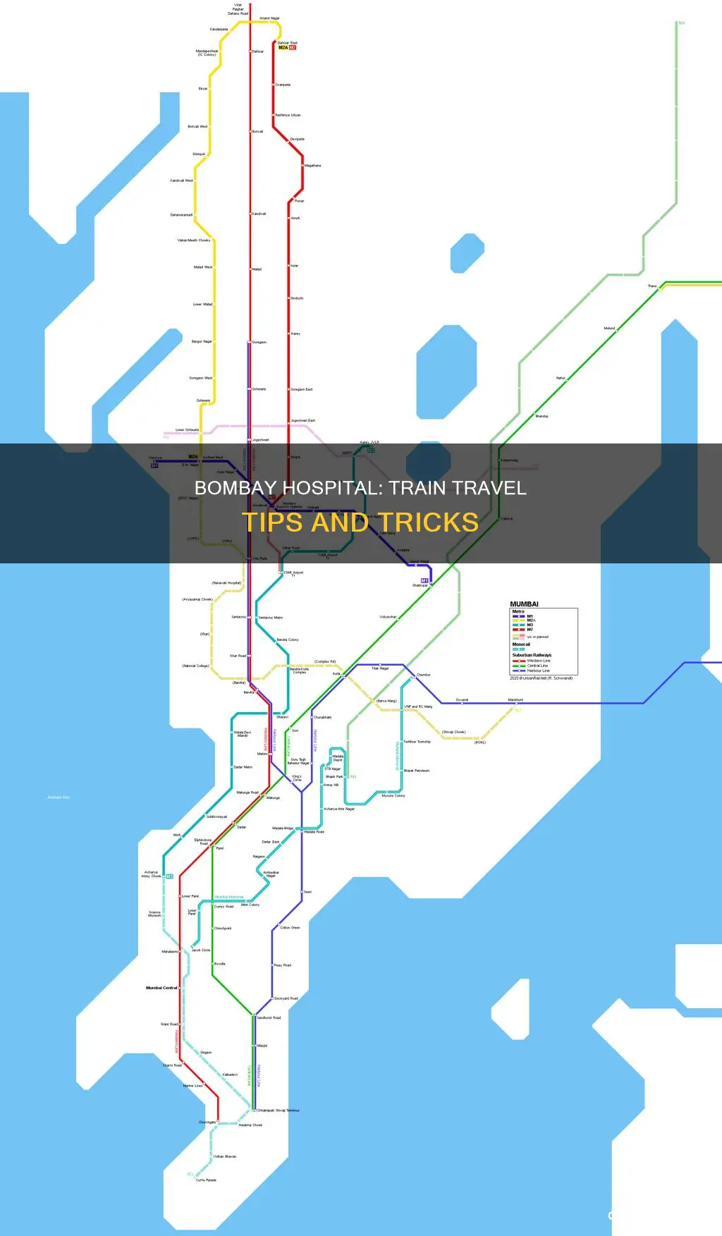 how to reach bombay hospital by train