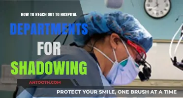 Effective Strategies to Secure Hospital Department Shadowing Opportunities