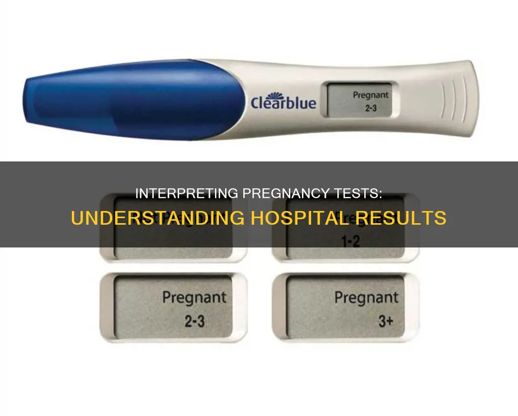 how to read a hospital pregnancy test