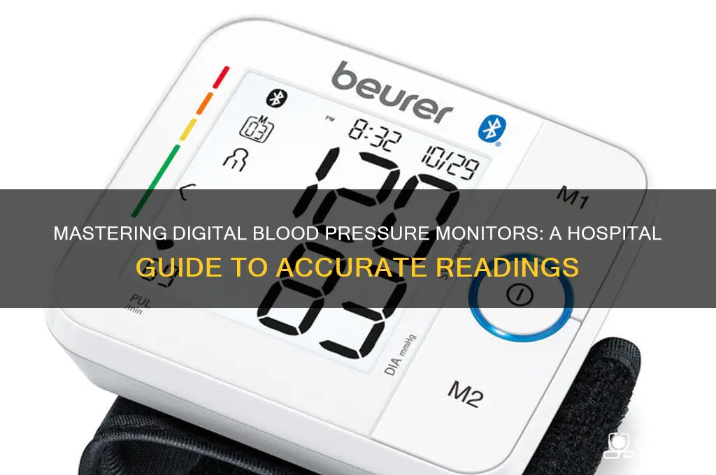 how to read digital blood pressure monitor in hospital