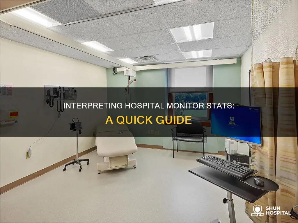 how to read stats on hospital monitor
