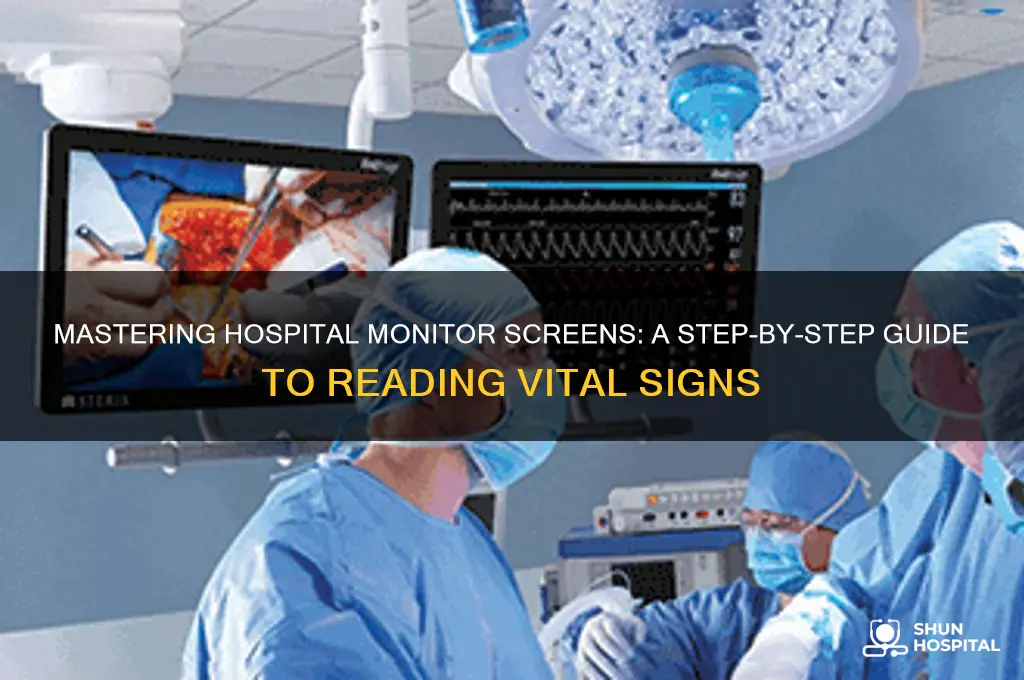 how to read the screen on a hospital monitor