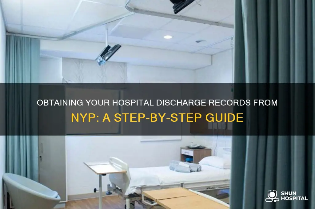 how to receive copies of discharge from hospital in nyp