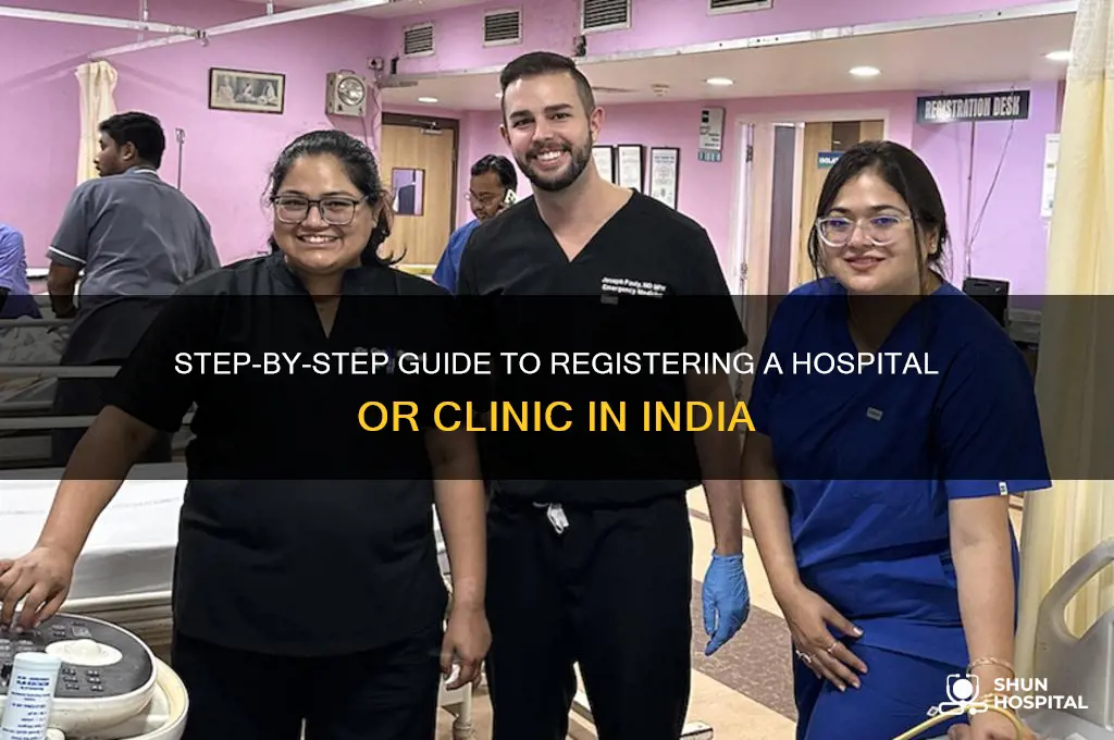 how to register a hospital or clinic in india