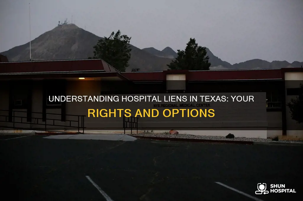 how to remove a hospital lien texas