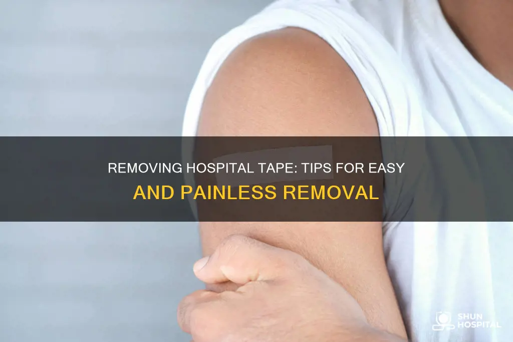 how to remove hospital tape from skin