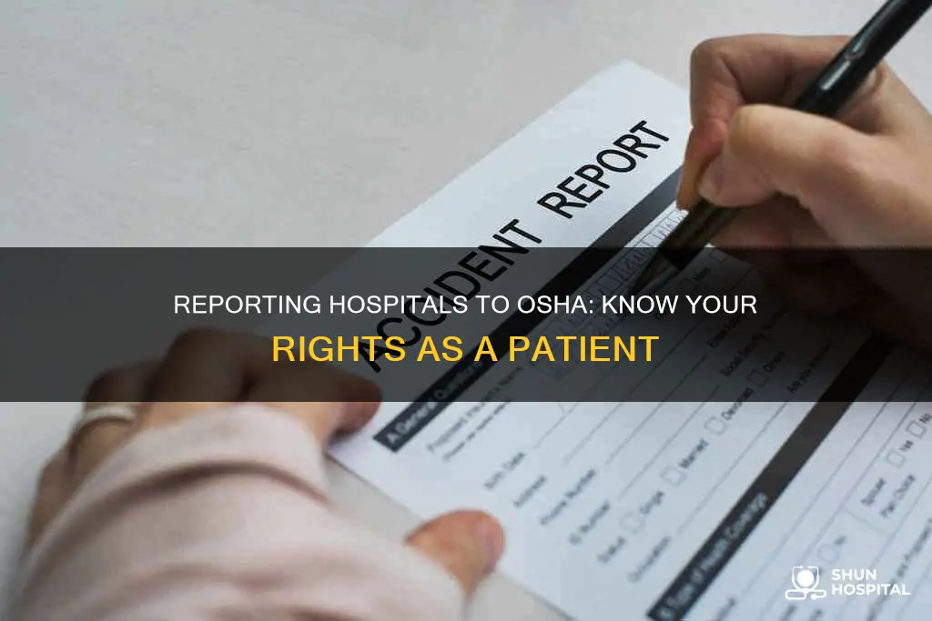 how to report a hospital to osha