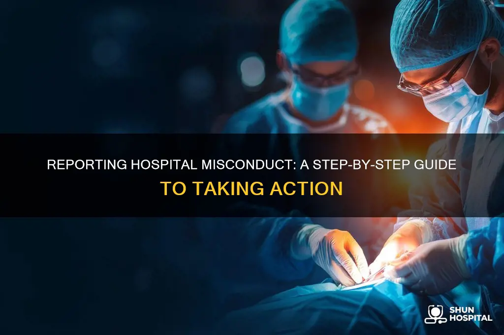 how to report hospital misconduct