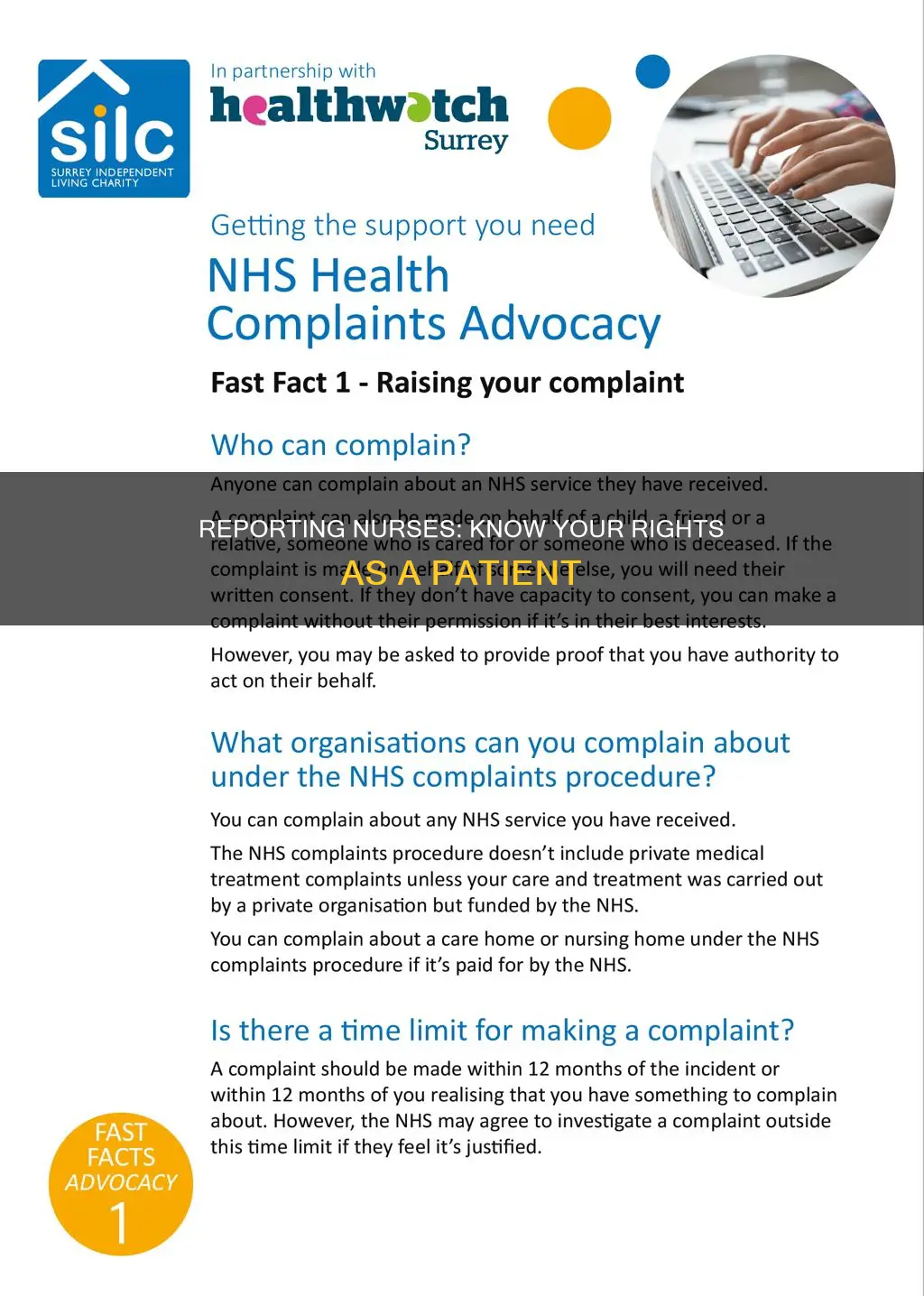 how to report nurses at a hospital