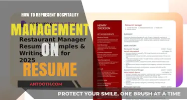 Showcase Hospitality Management Skills in Your Resume