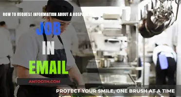 Crafting Effective Emails to Inquire About Hospitality Job Opportunities