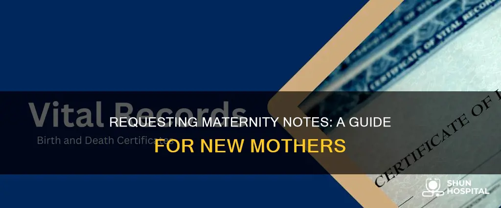 how to request maternity notes from hospital