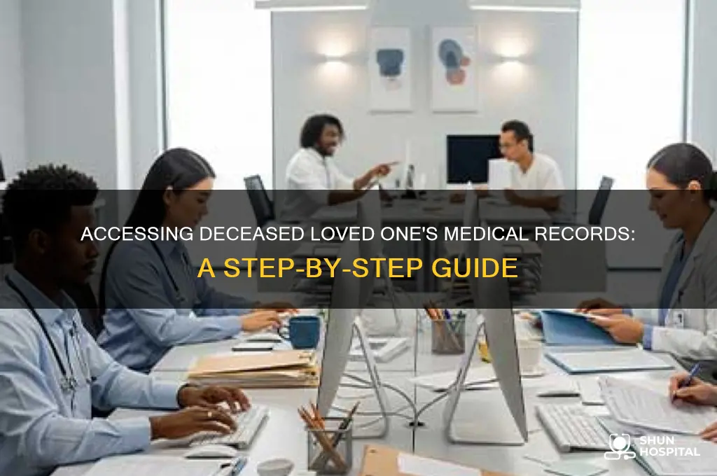 how to request medical records from hospital for deceased person