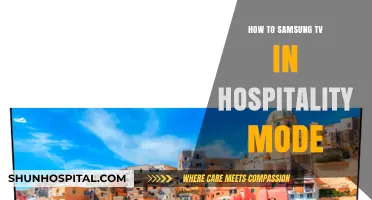 Unlocking Samsung TV: Disabling Hospitality Mode