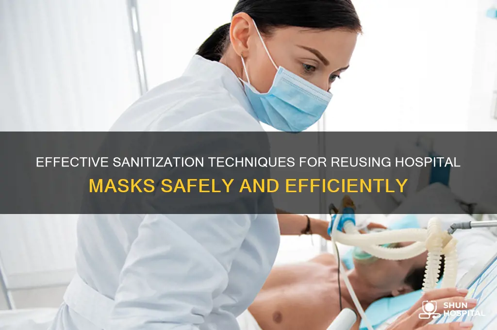 how to sanitize hospital masks