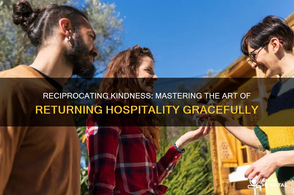 how to say return hospitality