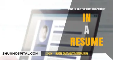 Highlighting Your Hospitality Skills: Crafting a Standout Resume for the Industry