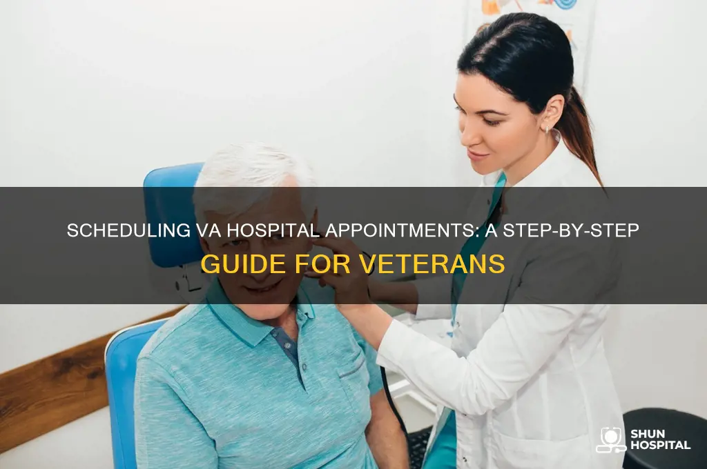 how to schedule an appointment at the va hospital