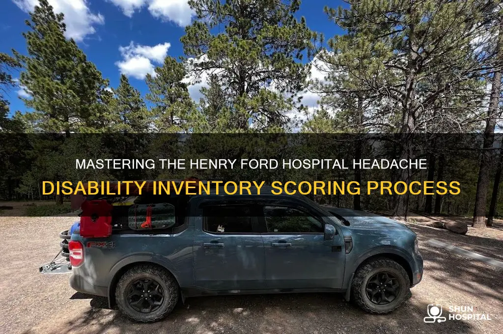 how to score the henry ford hospital headache disability inventory