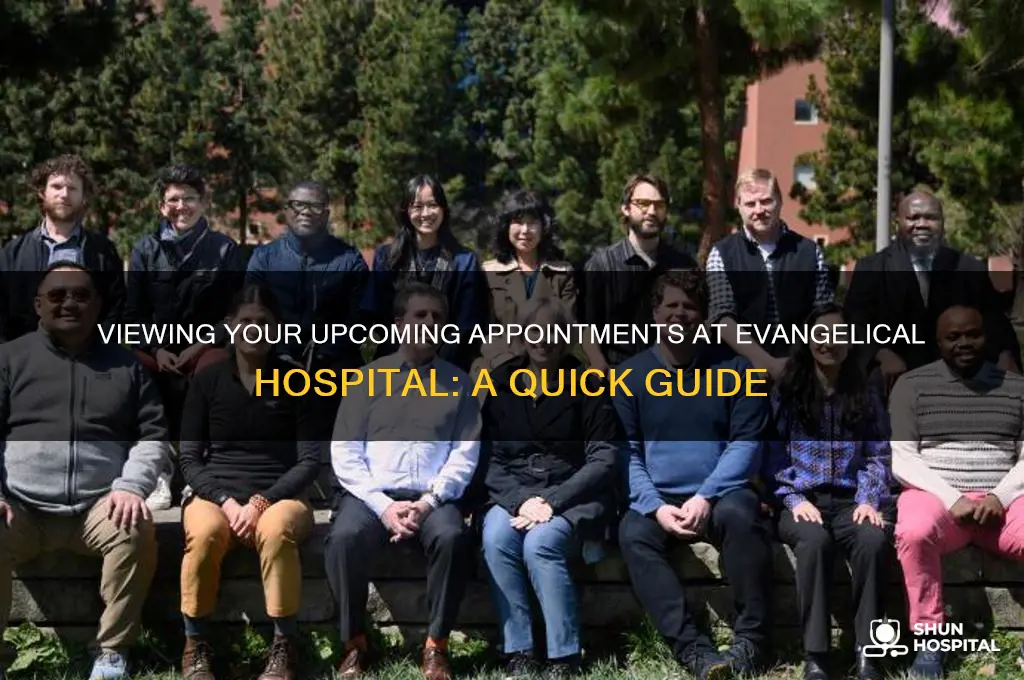 how to see my upcoming appointments at evangelical hospital