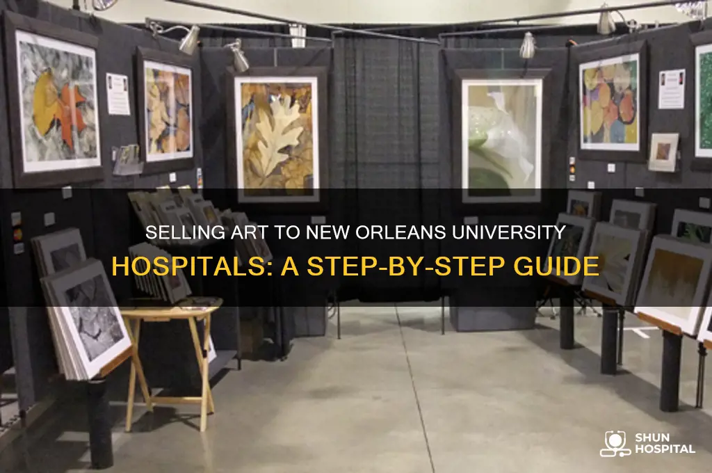 how to sell artwork to university hospital in new orleans
