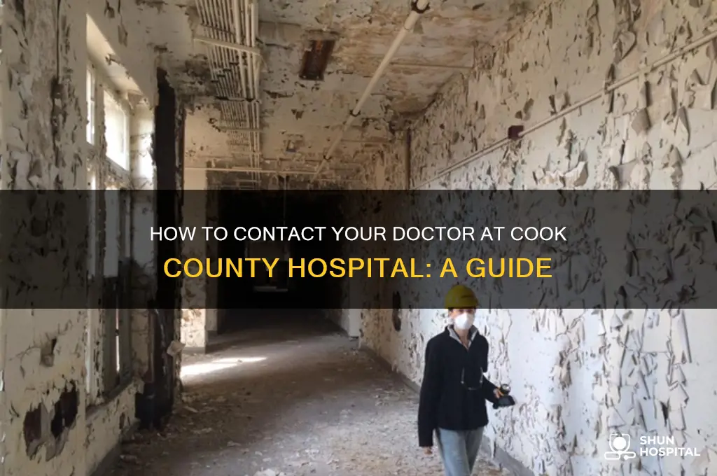 how to send message to dr in cook county hospital