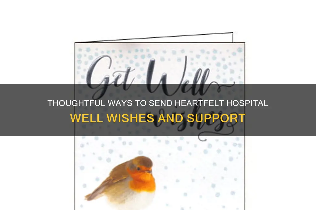 how to send well wishes to someone in the hospital