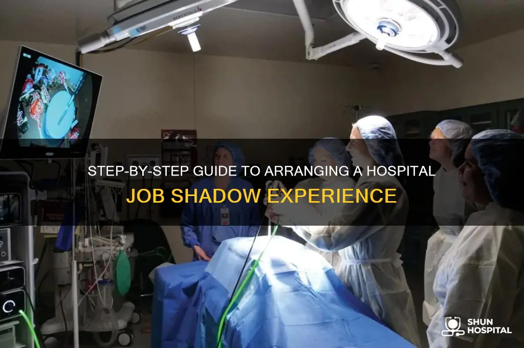 how to set up job shadow at a hospital