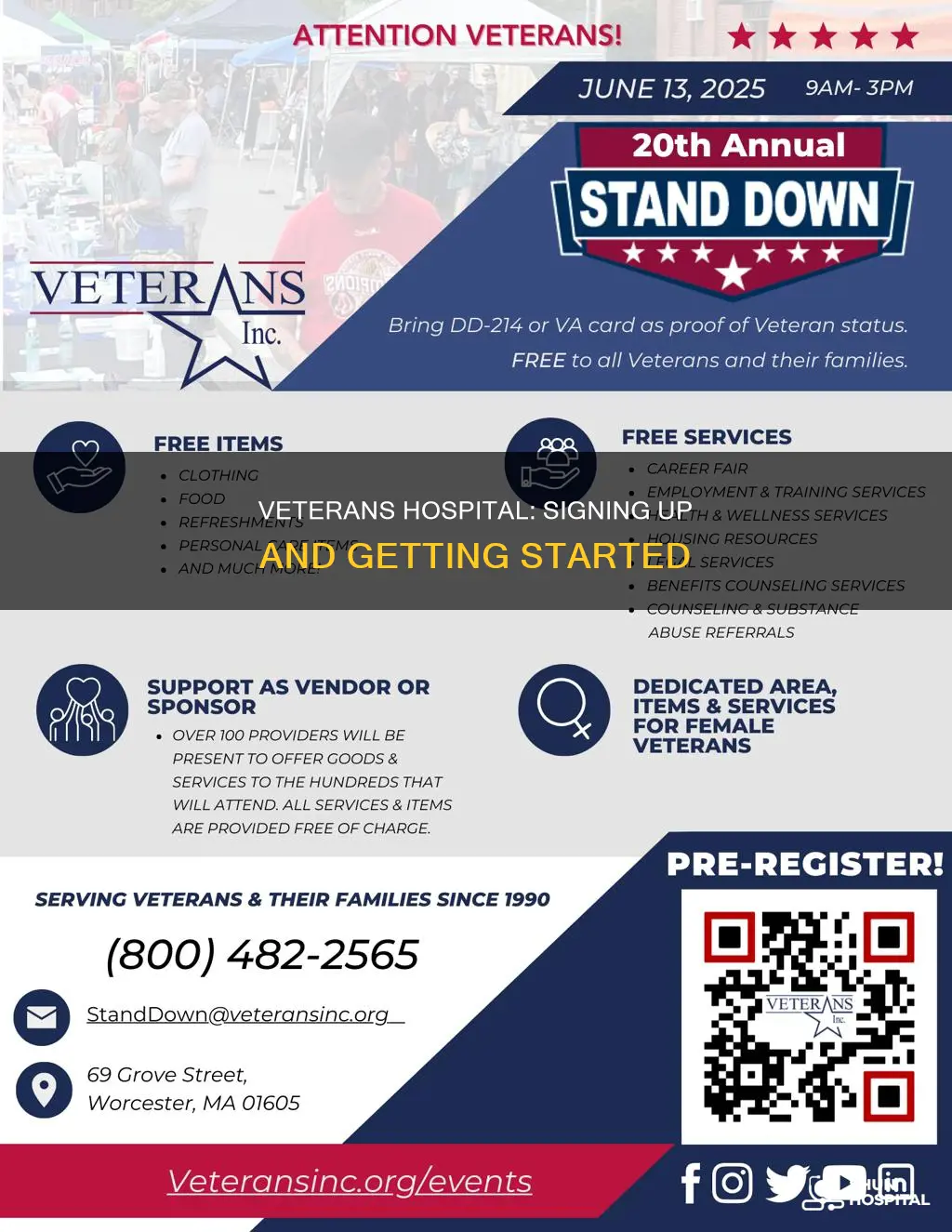 how to sign up for veterans hospital