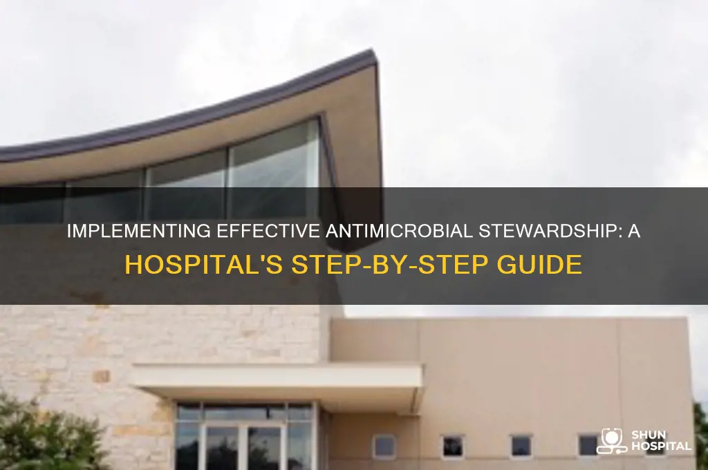 how to start an antimicrobial stewardship programme in a hospital