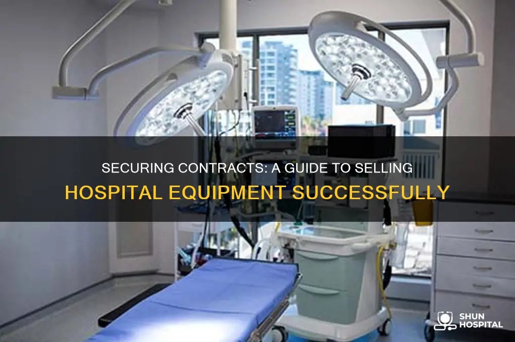 how to start selling hospital equipment for securing contracts