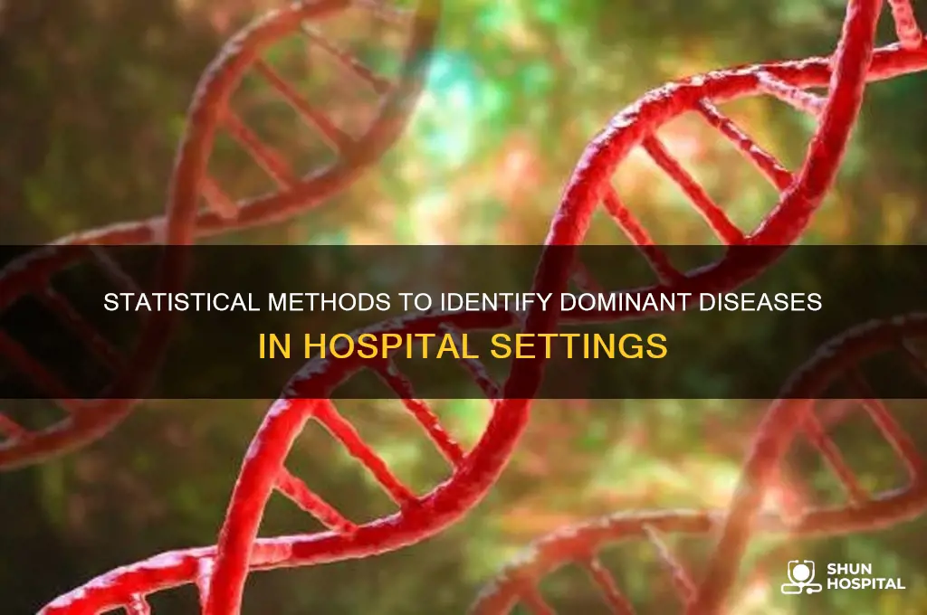 how to statistically test dominant disease in a hospital