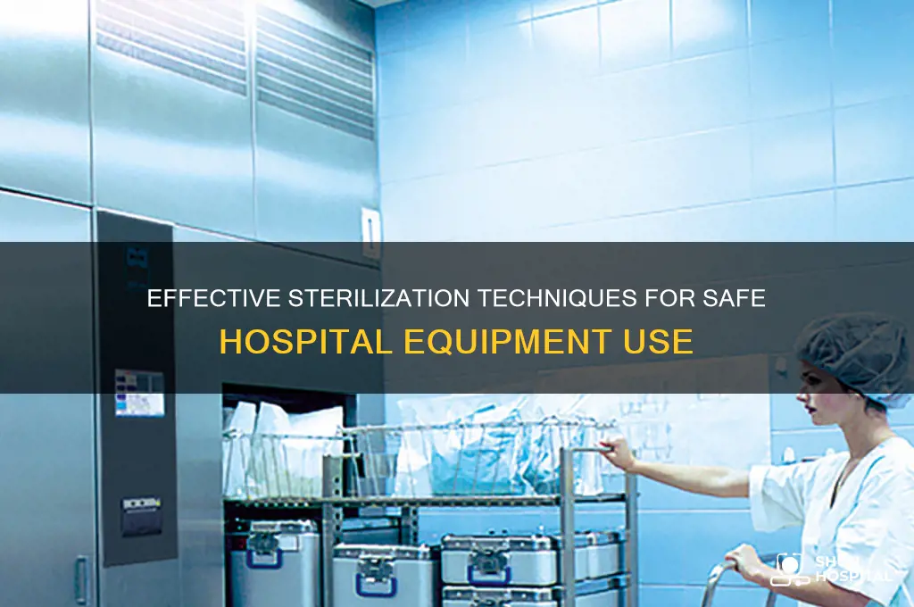 how to sterilize hospital equipment