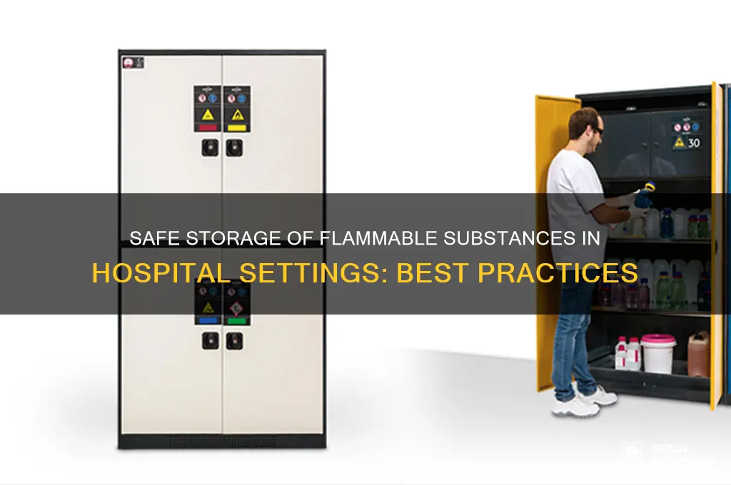 how to store highly flammable substances at a hospital