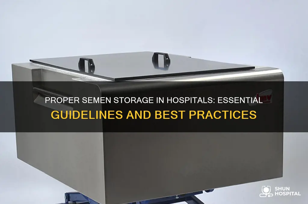 how to store semen hospital