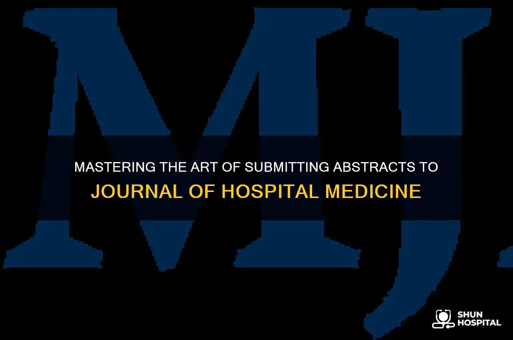 how to submit an abstraction for journal of hospital medicine