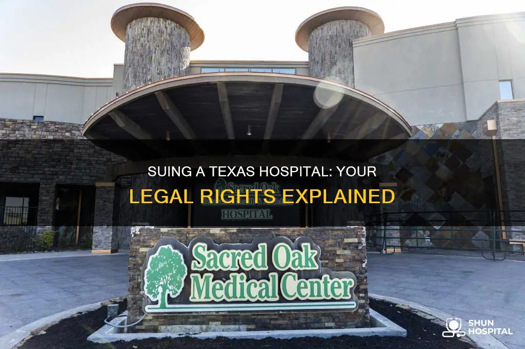 how to sue a hospital in texas