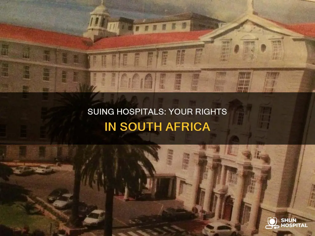 how to sue hospital in south africa
