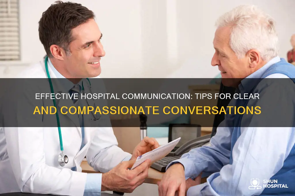 how to talk in hospital