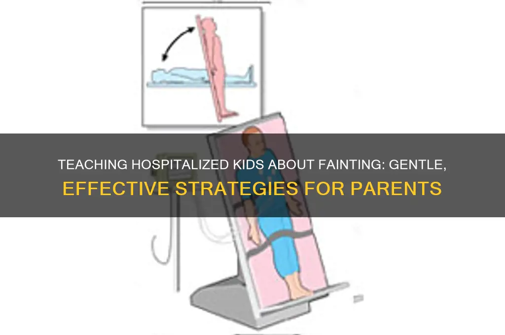 how to teach a child in hospital about fainting