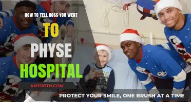 How to Professionally Inform Your Boss About a Hospital Visit