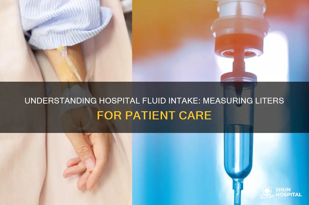 how to tell how many liters someone is on hospital