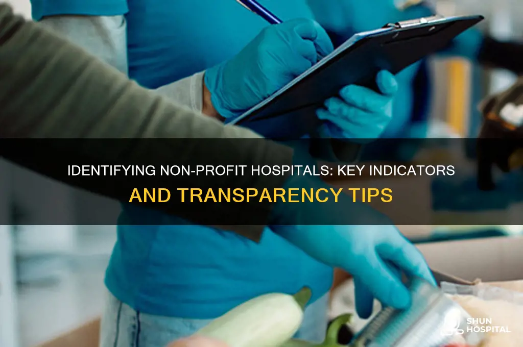 how to tell if a hospital is non profit