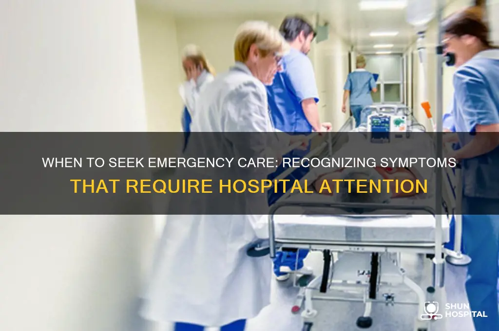 how to tell if you actually need the hospital