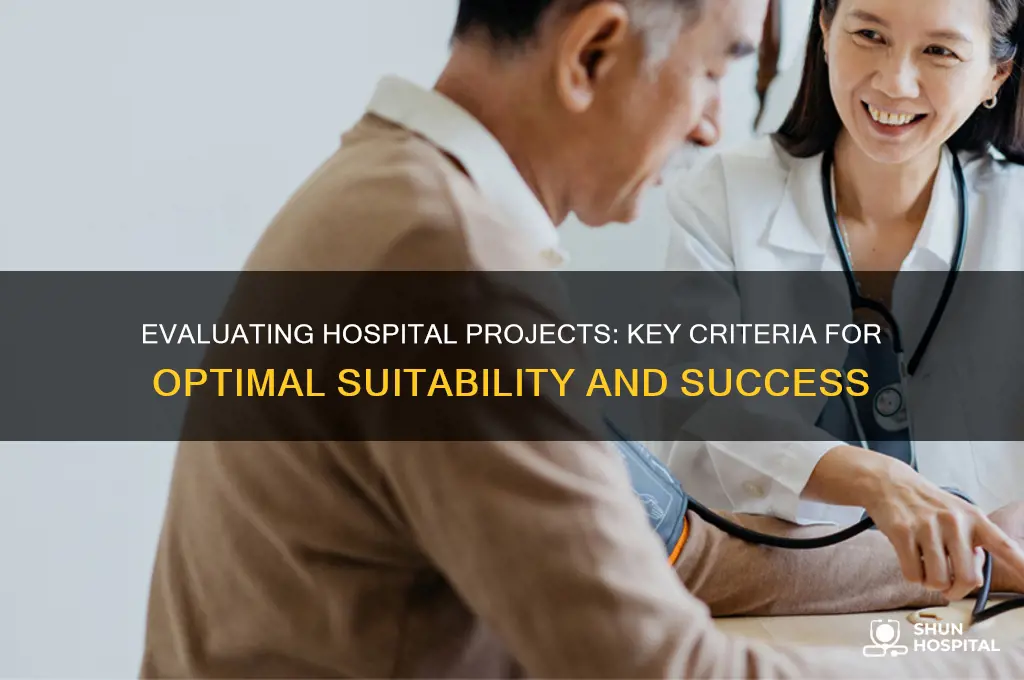how to tell which projects are best sutiedfro a hospital