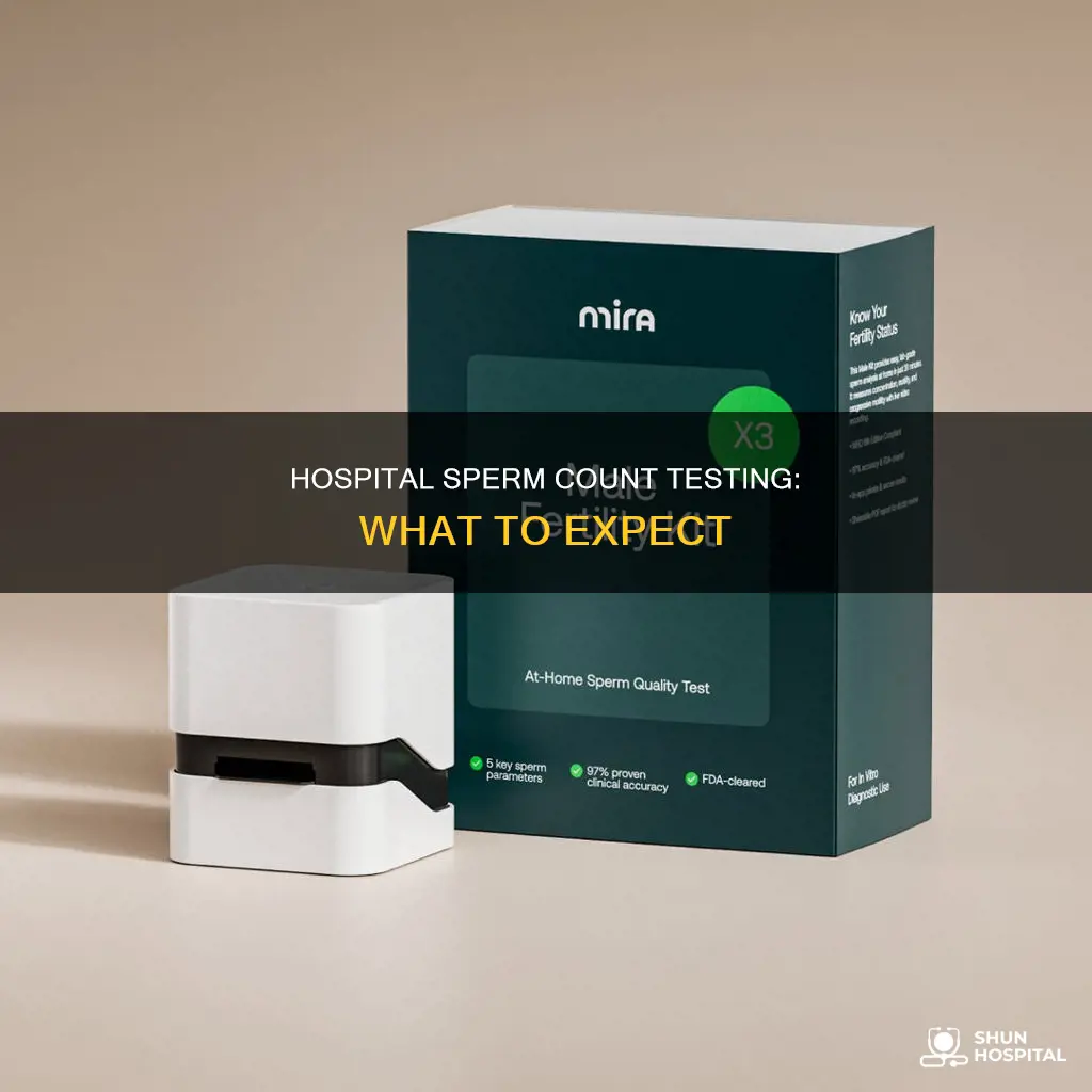how to test sperm count at hospital