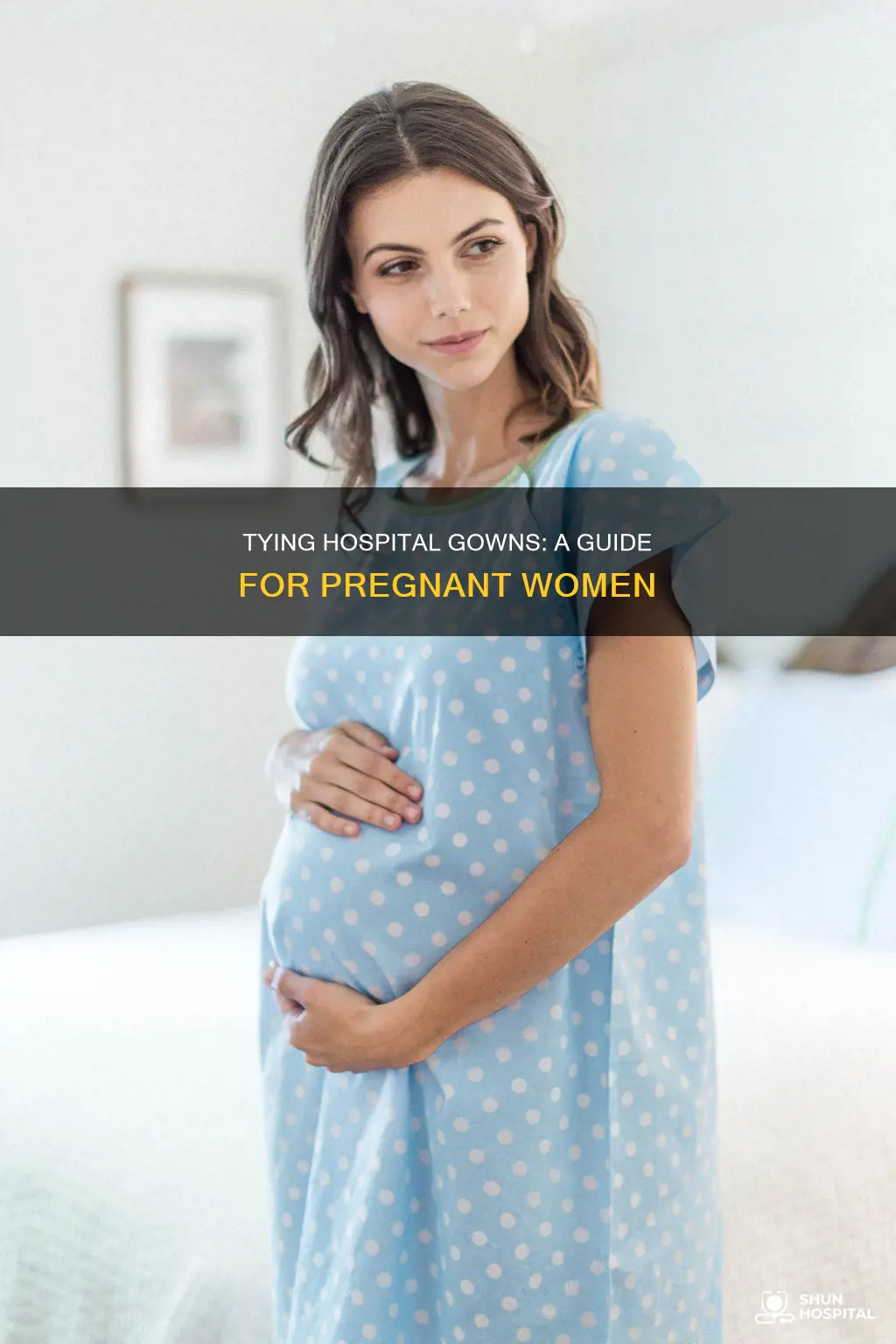 how to tie hospital gown during pregnancy