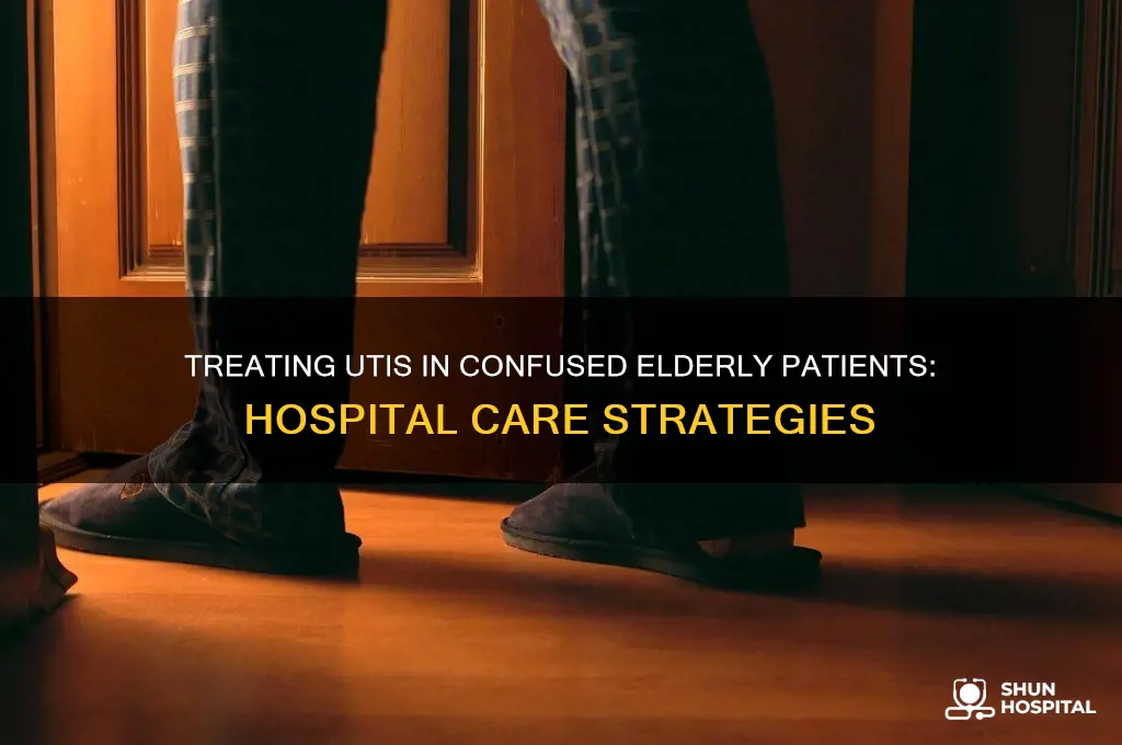 how to treat confused elderly with uti in hospital
