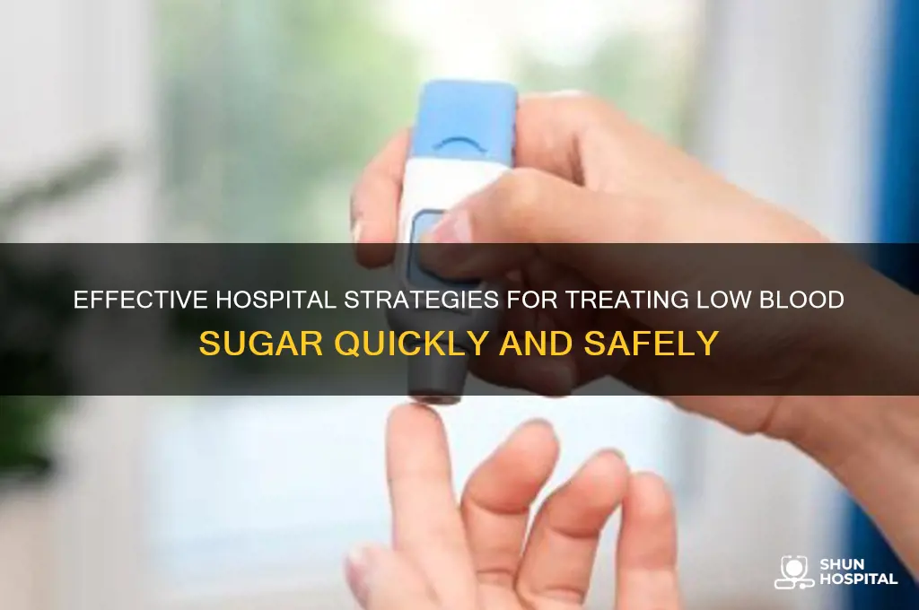 how to treat low blood sugar in the hospital