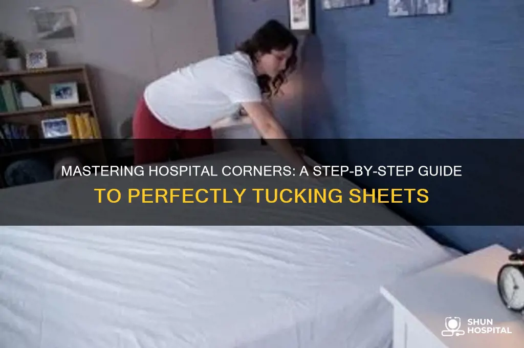 how to tuck hospital corners